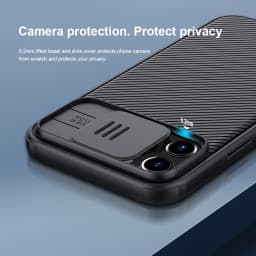 for Apple iPhone 14 13 12 Pro Max Phone Case,NILLKIN Camera Protection Slide Protect Cover Lens Protection Case for iPhone 12 5G