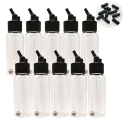 OPHIR 30ML Bottles with Caps for Siphon Double-Action Airbrush 10PCS/Set AC040(30ML)