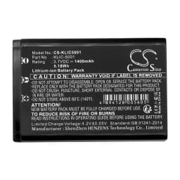 CameronSino Battery for KODAK EasyShare Z730 Zoom EasyShare P880 EasyShare P712 EasyShare Z7590 fits Sanyo DB-L50 camera battery