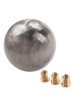 Universal Gear Shift Shifter Knob Acrylic Marble Round Ball Gear Shift Knob With 3 Adapters Charming