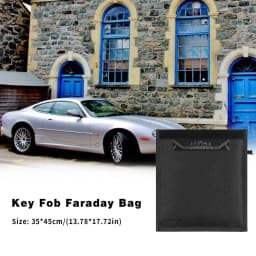 Car Key Signal Blocker Case Faraday Cage Fob Pouch Keyless RFID Blocking Bag For Ipad laptop RFID blocking signal zipper bag