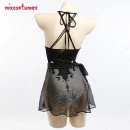 Haikyuu Cosplay Costume Woman Two Piece Bikini Anime Swimsuit Set Halter Neck Anime Swimwear Bathing Suit
