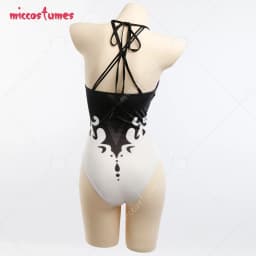 Haikyuu Cosplay Costume Woman Two Piece Bikini Anime Swimsuit Set Halter Neck Anime Swimwear Bathing Suit