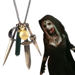 Lady Dimitrescu's Daughter Daniela Bela Pendant Necklaces for Women Game R Evil 8 Village Cosplay Necklace for Fans Jewelry Gift