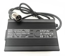 US stock 54.6V 2A/4A/5A Charger for 48V Li-ion e-bike Electric Bicycle Battery DC2.1 Plug XLR Plug