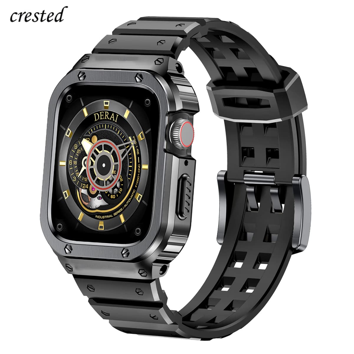 Stainless Steel case+silicone strap For Apple Watch Band 45mm 44mm 44 mm iwatch 4 5 SE 6 Cover bracelet apple watch serie 7 45mm