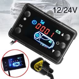 Universal Parking Heater Controller Kit 12V/24V LCD Monitor S witch+Remote Control Accessories For Car Track Diesels Air Heater
