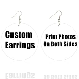 SOMESOOR Leopard Lips Whisper Wisdom Printed Wooden Drop Earrings Cute Girls Poppin Handmade Loops Dangle Jewelry For Women Gift