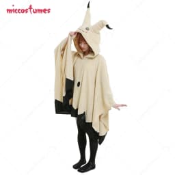 Miccostumes Adult Anime kawaii Onesie Kigurumi Cosplay Costume Cute Hooded Blanket Home Wear Cape Cloak with Ears Gloves