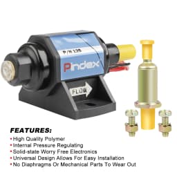 Universal 12s Micro Electric Gas Fuel Pump 35 GPH 4-7 psi External w/ Carburetor