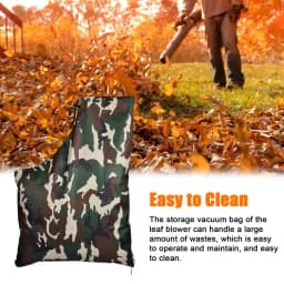 Leaf Blower Vacuum Storage Bag Zippered Type Polyester Collection Bag For Garden Lawn Yard Shredder Dust Collection Storage