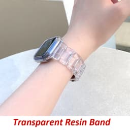 Strap for Apple Watch 6 band 44mm 40mm iWatch band 42mm 38mm Transparent Resin Belt Bracelet Apple watch series 3 4 5 se 6 band