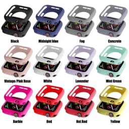 Cover For Apple Watch case 44mm 40mm 42mm 38mm 45mm 41mm accessories Silicone bumper screen Protector iWatch series 7 6 5 4 3 SE