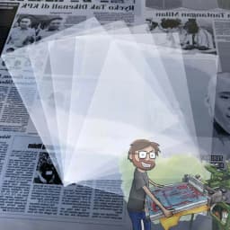 50pcs A4 CALCA Screen Printing Waterproof Inkjet Film Milky Transparency 28×22cm US Stock