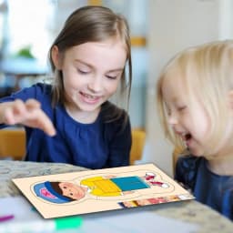 Human Body Puzzle Wooden Boys Girls Body Structure Children Puzzles Montessori Educational Children Toys Kids Toys