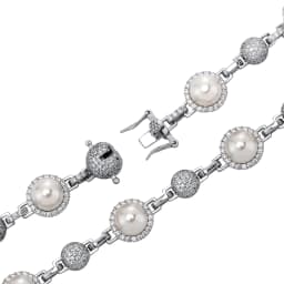 GUCY New Romantic Women Shell Beads Necklace Iced Out Bling Bling Cubic Zirconia Necklaces Fashion Charm Jewelry
