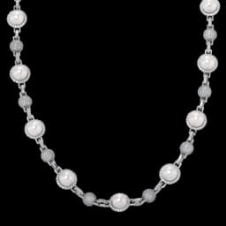 GUCY New Romantic Women Shell Beads Necklace Iced Out Bling Bling Cubic Zirconia Necklaces Fashion Charm Jewelry
