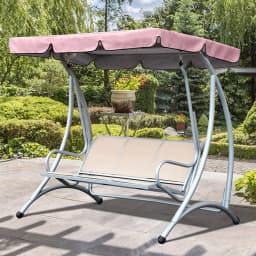 Garden Swing Canopy Top Cover Waterproof Outdoor Swing Chair Hammock Canopy Roof Canopy Replacement Swing Chair Sun-shading
