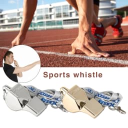 1Pcs Metal Whistle Referee Sport Rugby Party Outdoor sports Like Whistle Training School Soccer Football Colorful lanyard