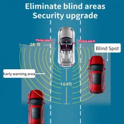 Driintel 79GHz77GHz RCTA AOA Millimeter Wave Radar Blind Spot Detection System BSD BSM BSA Microwave Radar Blind Spot Monitoring