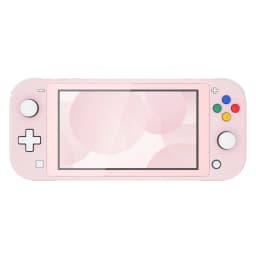 eXtremeRate DIY Replacement Shell Housing Case Cover with Screen Protector for NS Switch Lite - Cherry Blossoms Pink