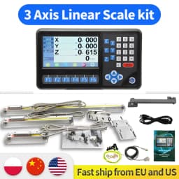 Ditron Dro 2/3 4 Axis Digital Readout Display Kit with Linear Scale Optical Glass Scale for Lathe Milling Machines