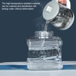 New 5L 7.5L 10L 15L 20L Outdoor Tableware Drink Pure Bucket PC Can Be Filled With Boiling Water Car Storage Bucket Transparent