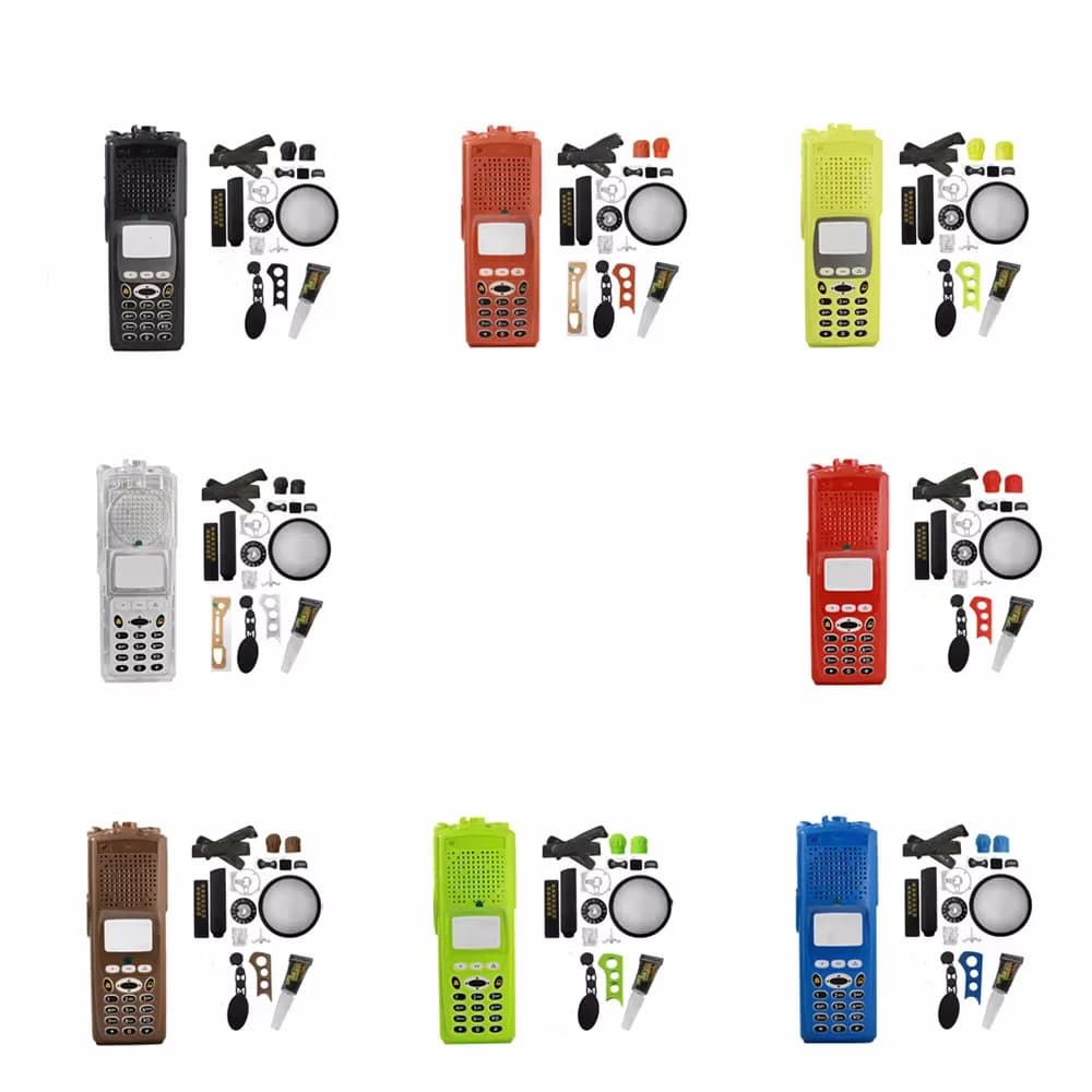 7 Colors Walkie Talkie Full-Keypad Keyboard Repair Case Cover Housing For XTS5000 Model 3 M3 Two Way Radio No Copper Sheet
