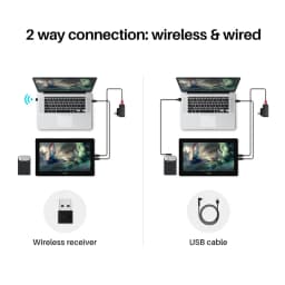 HUION Mini Wireless Keyboard Bluetooth 5.0 Connection Keydial for Graphic Tablets MacOS Windows PC Laptop
