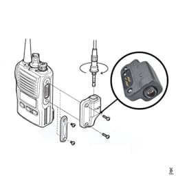 CN-8 Audio Adaptor for VX-581 VX-212U VX-582 VX-D591 VXD-10 VX-D291U Two Way Radio