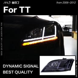 AKD Car Styling Head Lamp for Audi TT Headlights 2006-2012 TT Headlight LED DRL Signal Lamp Hid Bi Xenon Automotive Accessories