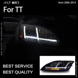 AKD Car Styling Head Lamp for Audi TT Headlights 2006-2012 TT Headlight LED DRL Signal Lamp Hid Bi Xenon Automotive Accessories