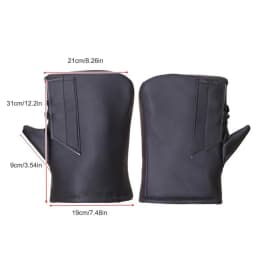 Motorcycle Handle Cover Waterproof Windproof Warm Handlebar Gloves Thick Velvet Hand Warmer For Motorcycle Scooter Accessories