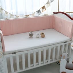 Baby Bed Thicken Bumper One-piece Crib Around Cushion Cot Washable Anti-collision Protector Pillows Newborns Room Decor