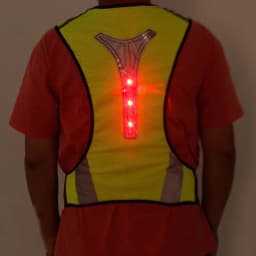 High Visibility Reflective Vest Security Running Vest Cycle Equipment Night Work Tops Chaleco Reflectante Veiligheids Hesje Led