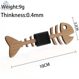 SOMESOOR Bamboo Fish Bone Bowtie Real Wooden Engraved Hollow Out Carved Butterfly Necktie Fit Party Wedding Suit For Men Gifts