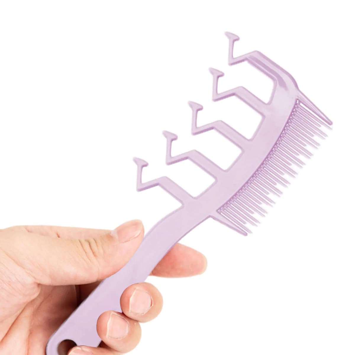 3 In 1 Hair Comb Z-Shaped Wide Tooth Teasing Combs Fine Tooth Detangling Knotty Hair Comb Hair Parting Pin Tail Comb