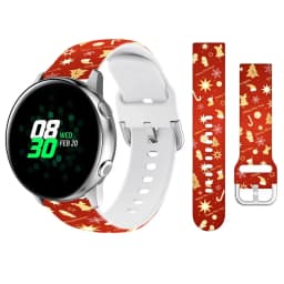 Christmas strap For Samsung Galaxy Watch 4/5 pro/classic/Active 2/44mm 20mm/22mm Bracelet huawei/Amazfit GTR-GTS-4-2e-3-Pro Band