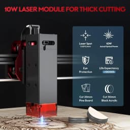 AlgoLaser 10W 85x40CM Working Size Laser Engraver Cutter Business Tools Recorder Mobile Phone Control CNC Machine Printer Marker