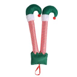 Elf Legs Christmas Tree Decorations Plush Santa Elf Leg Christmas Tree Ornament Stuffed Legs Stuck In Tree For Home Party