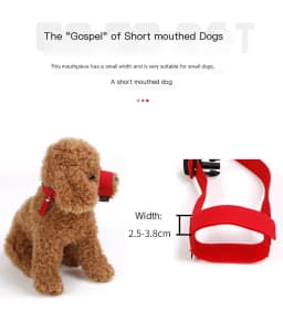 Pet Muzzle Dog Muzzle For Short-snouted Dogs Breathable Mask For Summer Anti-barking Device Adjustable Sturdy Fit Accessories
