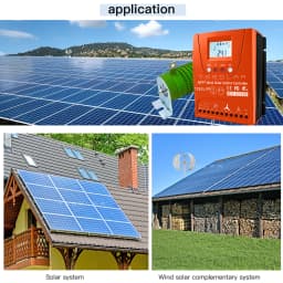 3000W Hybrid Wind Solar Controller Regulator MPPT Auto Match 12V 24V 48V Optional Bluetooth Android App For Hybrid Power System