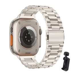 Stainless Steel Strap For Apple Watch Ultra4 Band 49mm Smart Watch Metal Bracelet iWatch 12 11 7 6 5 4 SE 8 45mm 38mm 40mm 44mm