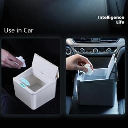 Self Sealing Trash Can 4L Trash Cans For Kitchen Touchless Bathroom Trash Can With Lid Automatic Motion Sensor Smart Trash Bin