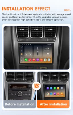 Hizpo Android Car Radio Stereo for Chevrolet Silverado GMC Sierra Impala Traverse Avalanche Yukon Acadia Savana GPS Multimedia