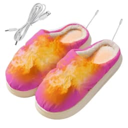 Electric Heating Boots Heated Foot Warmer Slippers USB Charger Electric Heating Shoes Warmer for Women Men