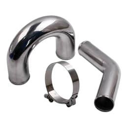 Universal 76mm 3" turbo intercooler pipe Kit + t3 Turbo Oil Cooled V-Band