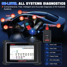 VIDENT ISmart810 Car Diagnostic Tool Topology Map Scanner Bidirectional Scan Tool ECU Coding Key Programming 40 Resets