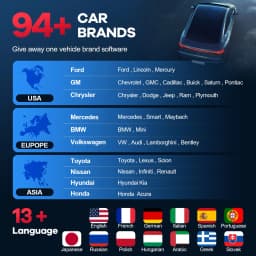 MUCAR BT200 BT200 PRO Car Scan Tool OBD2 Diagnostic Tool Full System Diagnosis Scanner For All Car 15 Reset Code Reader