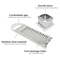 Spaetzle Press Stainless Steel Noodle Machine Dough Planer Drainer Homemade Dumpling Making Tool German Egg Noodle Maker Pasta